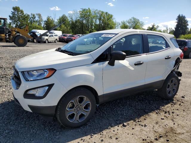 MAJ3S2FE8LC353424 - 2020 FORD ECOSPORT S WHITE photo 1