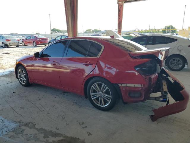 JN1CV6AP8CM627994 - 2012 INFINITI G37 BASE RED photo 2