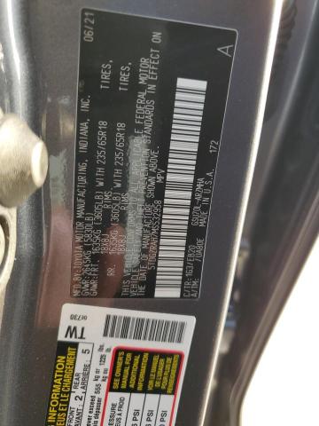 5TDGZRAH7MS532958 - 2021 TOYOTA HIGHLANDER XLE Boz foto 12