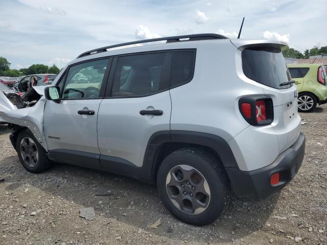 ZACCJAAB6HPE67168 - 2017 JEEP RENEGADE SPORT SILVER photo 2