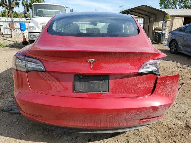 5YJ3E1EA1PF454033 - 2023 TESLA MODEL 3 RED photo 6