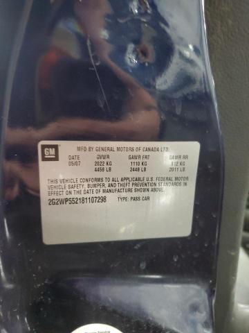 2G2WP552181107298 - 2008 PONTIAC GRAND PRIX 蓝色 照片 12