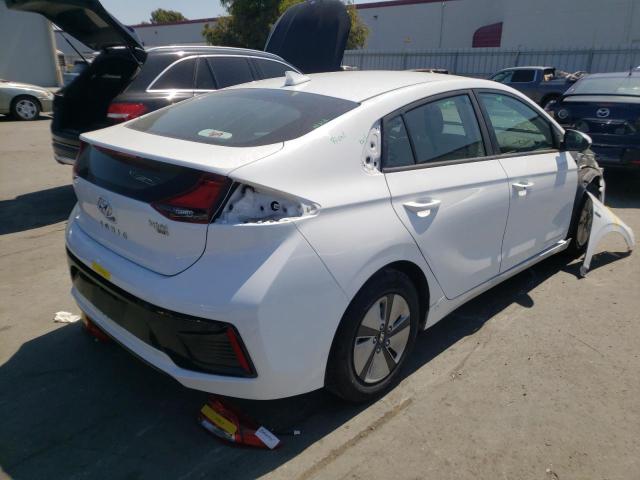 KMHC65LC2KU168874 - 2019 HYUNDAI IONIQ BLUE WHITE photo 4