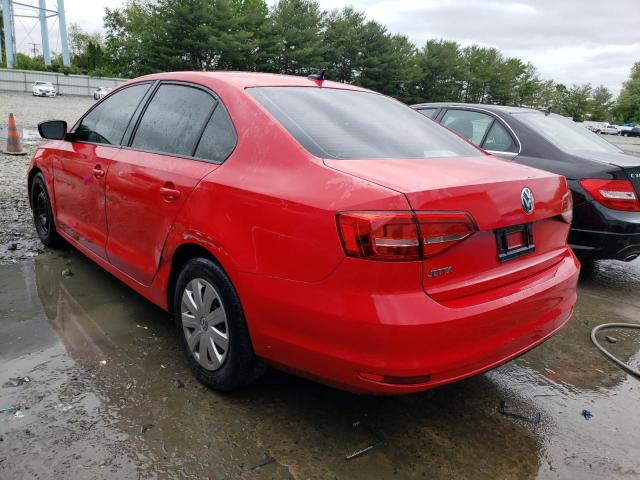 3VW2K7AJ6FM253538 - 2015 VOLKSWAGEN JETTA BASE RED photo 2