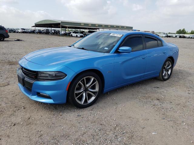 2C3CDXCT5GH127501 - 2016 DODGE CHARGER R/T BLUE photo 1