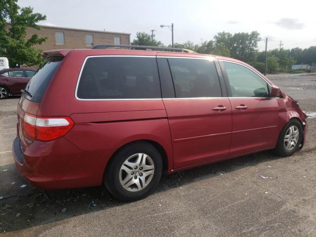 5FNRL38635B411474 - 2005 HONDA ODYSSEY EXL RED photo 3