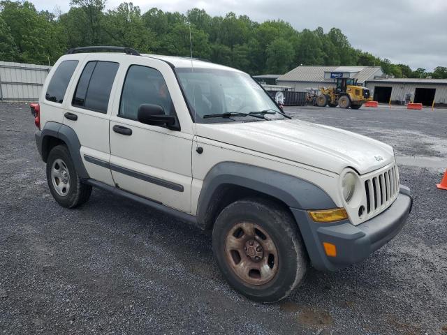 1J4GL48K46W113582 - 2006 JEEP LIBERTY SPORT Beyaz fotoğraf 4