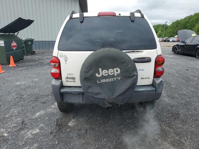 1J4GL48K46W113582 - 2006 JEEP LIBERTY SPORT Beyaz fotoğraf 6