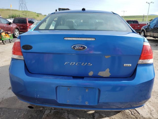 1FAHP3HN2AW206683 - 2010 FORD FOCUS SEL BLUE photo 6