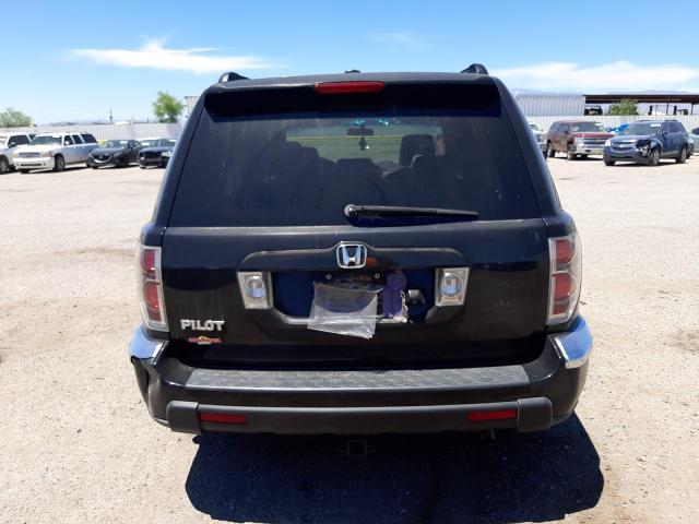 5FNYF28787B004419 - 2007 HONDA PILOT EXL BLACK photo 6