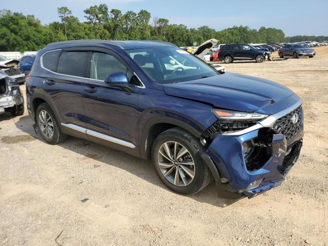 5NMS33AD2KH006243 - 2019 HYUNDAI SANTA FE SEL BLUE photo 4