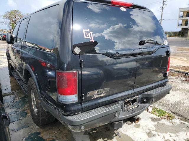 1FMNU42F13EA80656 - 2003 FORD EXCURSION LIMITED BLACK photo 2