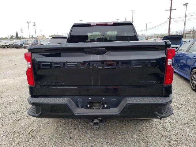 1GCPWBEK1MZ255499 - 2021 CHEVROLET SILVERADO C1500 CUSTOM BLACK photo 6