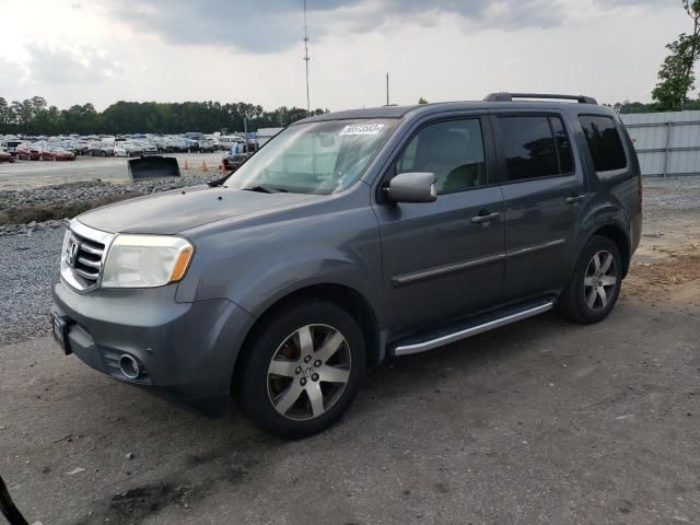 5FNYF3H9XCB007694 - 2012 HONDA PILOT TOURING GRAY photo 1