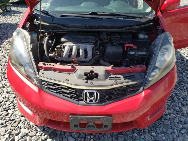 JHMGE8H50DC026499 - 2013 HONDA FIT SPORT წითელი ფოტო 11