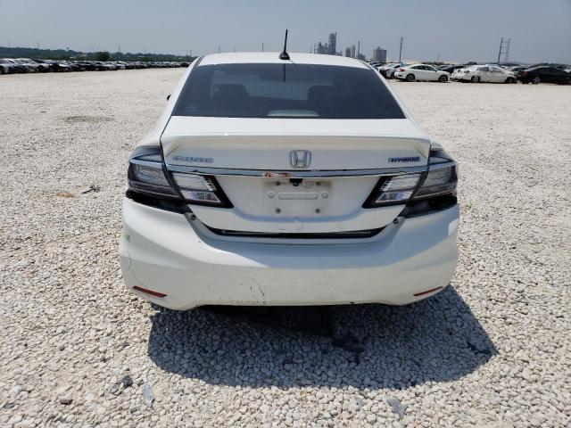 19XFB4F3XEE001863 - 2014 HONDA CIVIC HYBRID L WHITE photo 6