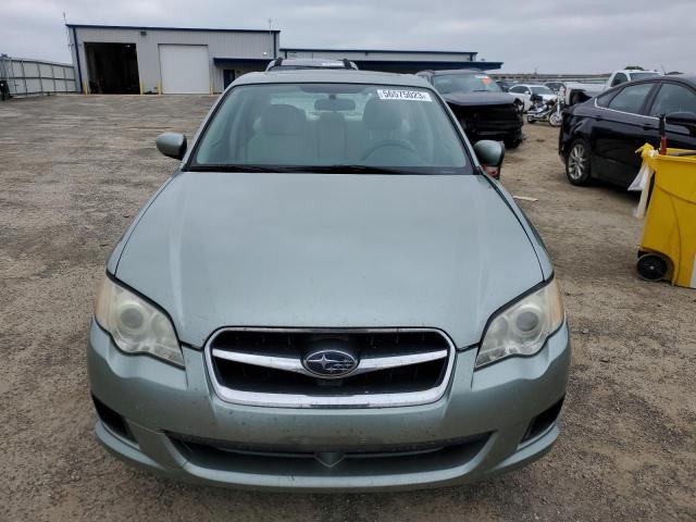 4S3BL616097233385 - 2009 SUBARU LEGACY 2.5I GREEN photo 5