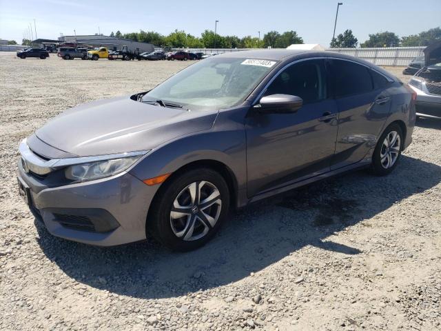 2HGFC2F50JH587640 - 2018 HONDA CIVIC LX GRAY photo 1