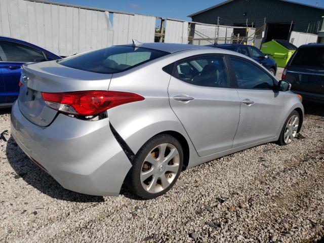 KMHDH4AE2BU167186 - 2011 HYUNDAI ELANTRA GLS SILVER photo 3