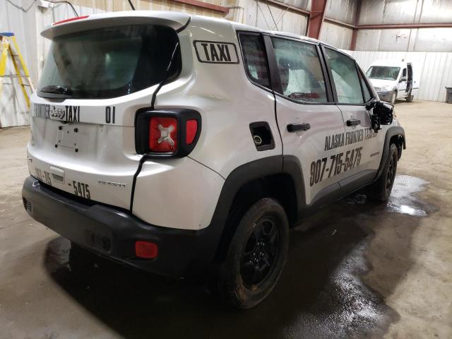 ZACNJBAB7KPJ91389 - 2019 JEEP RENEGADE SPORT Argent photo 3