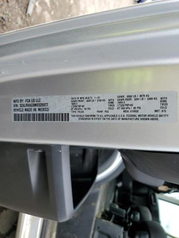 3C6LRVAG9ME525977 - 2021 RAM PROMASTER 1500 STANDARD WHITE photo 12