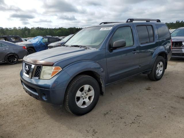 5N1AR18U85C771525 - 2005 NISSAN PATHFINDER LE Կապույտ լուսանկար 1