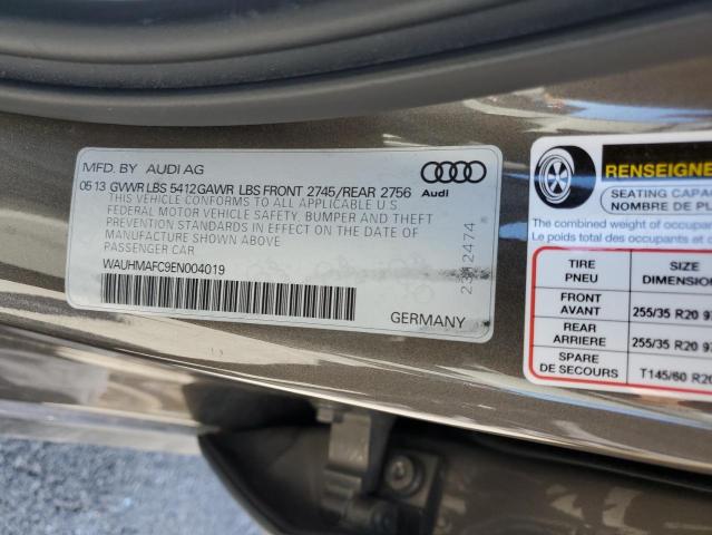 WAUHMAFC9EN004019 - 2014 AUDI A6 PRESTIGE ოქროსფერი ფოტო 12