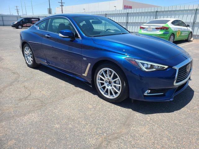 JN1EV7ELXJM390234 - 2018 INFINITI Q60 LUXE 300 BLUE photo 1