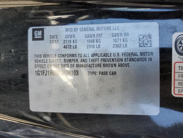 1G1FJ1R69H0198103 - 2017 CHEVROLET CAMARO ZL1 黑色 照片 13