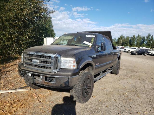 1FTWW31P95EC12458 - 2005 FORD F350 SRW SUPER DUTY GRAY photo 2