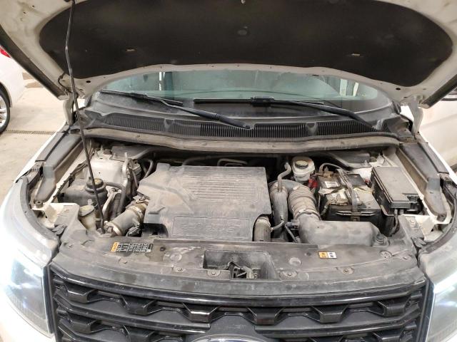 1FM5K8GT0HGA18351 - 2017 FORD EXPLORER SPORT WHITE photo 11