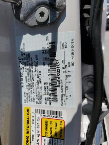 3LN6L5E93LR619276 - 2020 LINCOLN MKZ RESERVE თეთრი ფოტო 12