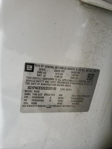 3GYFNCE32GS526109 - 2016 CADILLAC SRX PERFORMANCE COLLECTION Blanc photo 13