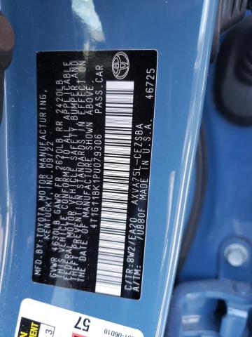 4T1G11BK1PU079306 - 2023 TOYOTA CAMRY SE NIGHT SHADE BLUE photo 12