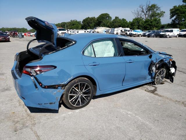 4T1G11BK1PU079306 - 2023 TOYOTA CAMRY SE NIGHT SHADE BLUE photo 3