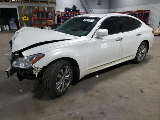 JN1BY1AR6DM603590 - 2013 INFINITI M37 X WHITE photo 1