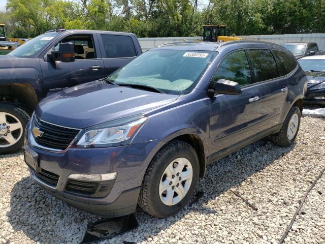 1GNKVFKD6EJ309297 - 2014 CHEVROLET TRAVERSE LS BLUE photo 1