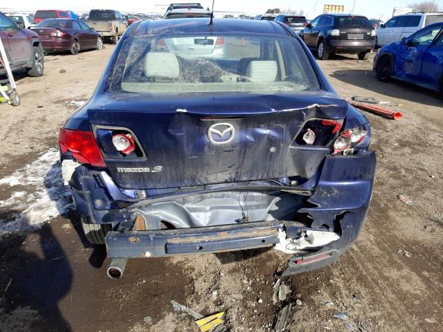 JM1BK12G961515276 - 2006 MAZDA 3 I BLUE photo 6