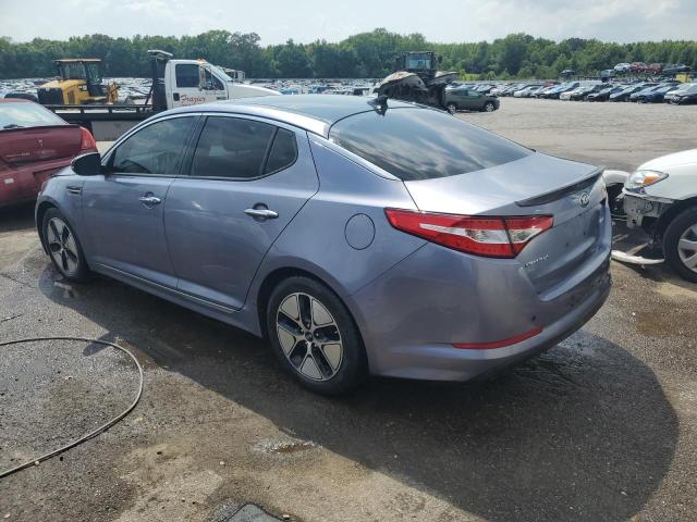 KNAGM4AD9C5023907 - 2012 KIA OPTIMA HYBRID BLUE photo 2