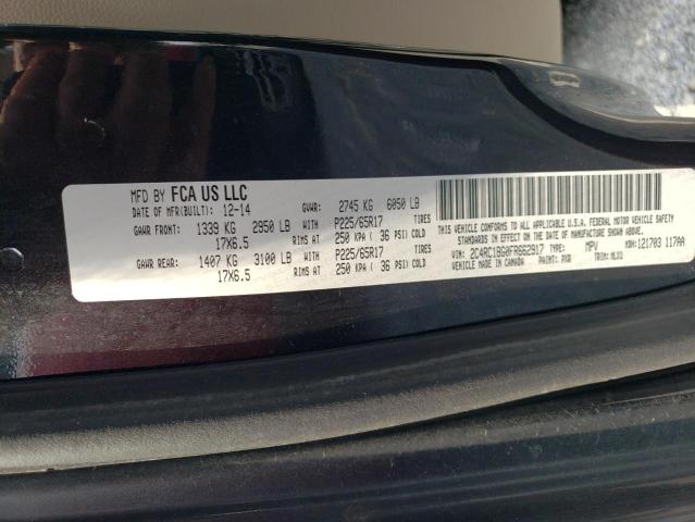 2C4RC1BG0FR662917 - 2015 CHRYSLER TOWN & COU TOURING გრაფიტი ფოტო 14
