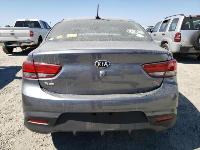 3KPA24AB5KE178874 - 2019 KIA RIO S GRAY photo 6