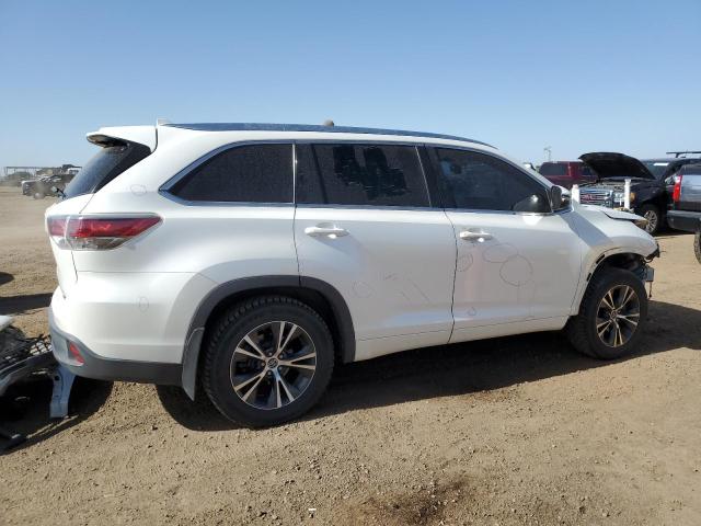 5TDJKRFH4GS246539 - 2016 TOYOTA HIGHLANDER XLE WHITE photo 3