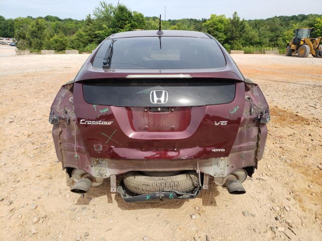 5J6TF2H56CL008348 - 2012 HONDA CROSSTOUR EXL BURGUNDY photo 6