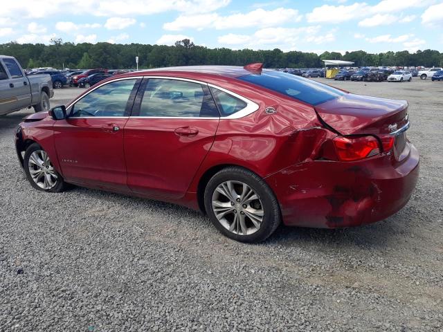 2G1125S30F9265799 - 2015 CHEVROLET IMPALA LT BURGUNDY photo 2