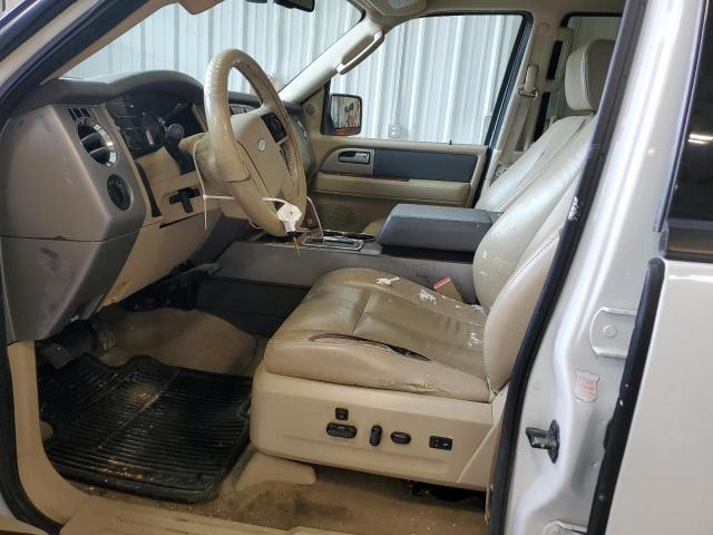 1FMFU18508LA44459 - 2008 FORD EXPEDITION EDDIE BAUER WHITE photo 7