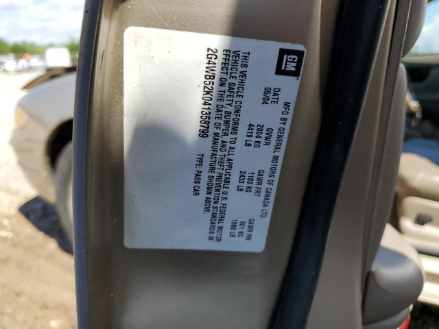 2G4WB52K041358799 - 2004 BUICK REGAL LS 金色 照片 12