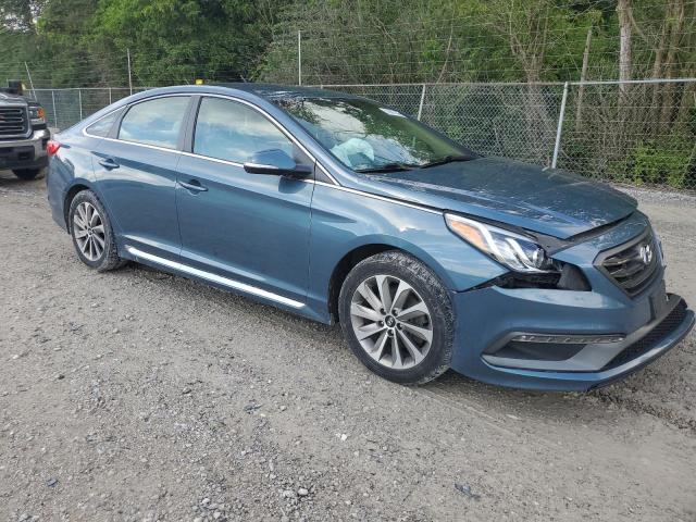 5NPE34AF6HH458079 - 2017 HYUNDAI SONATA SPORT BLUE photo 4