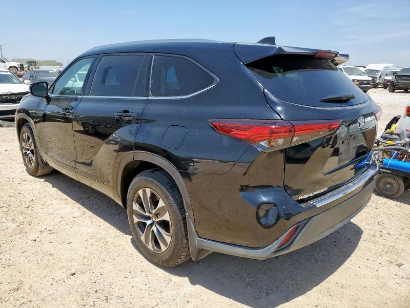 5TDGZRAH0LS501856 - 2020 TOYOTA HIGHLANDER XLE BLACK photo 2