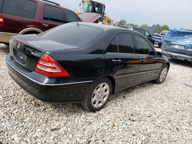 WDBRF92H06F762570 - 2006 MERCEDES-BENZ C 280 4MATIC BLACK photo 3