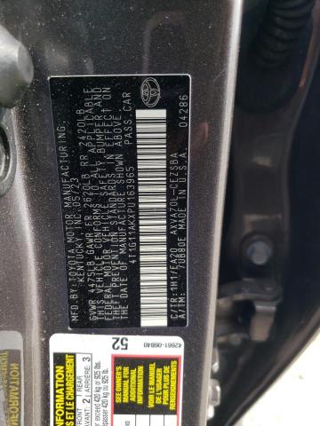 4T1G11AKXPU163965 - 2023 TOYOTA CAMRY SE NIGHT SHADE GRAY photo 12